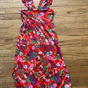 Wonder Nation Red Floral Kids Casual Dress